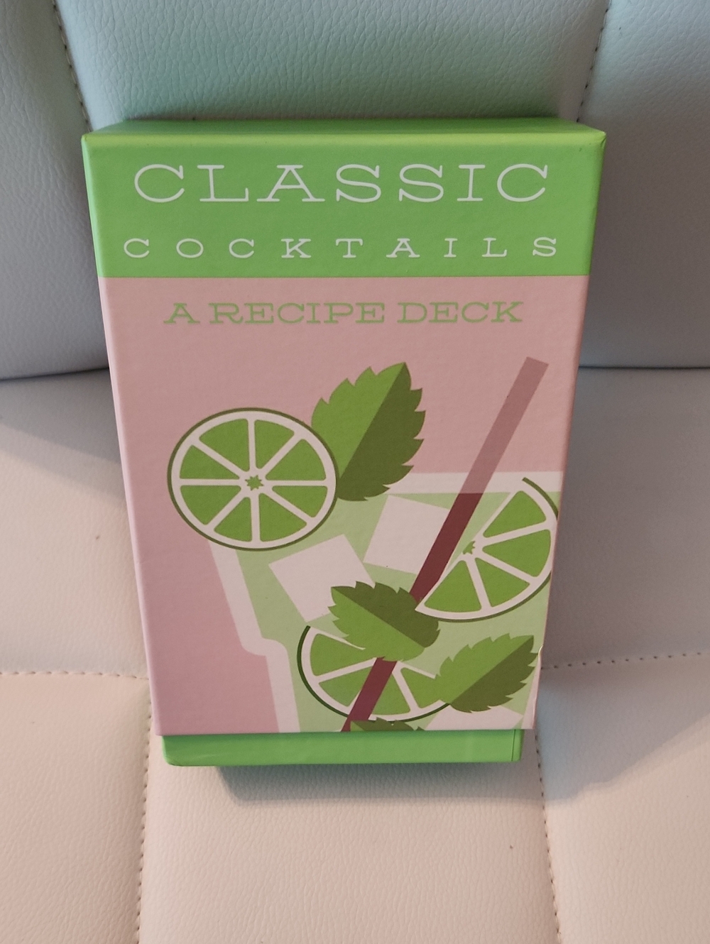 Eccolo Cocktail Recipe Deck - Pink & Lime Green Accents